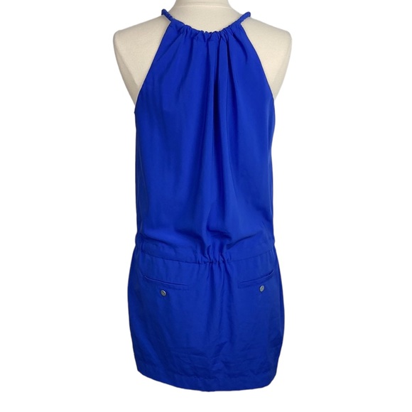 Rachel Roy Blue Drop Waist Halter Mini Dress - Picture 6 of 12